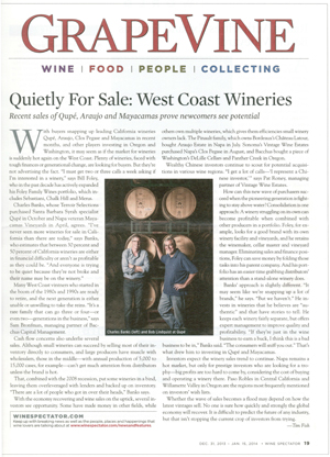 West Coast Wineries for sale